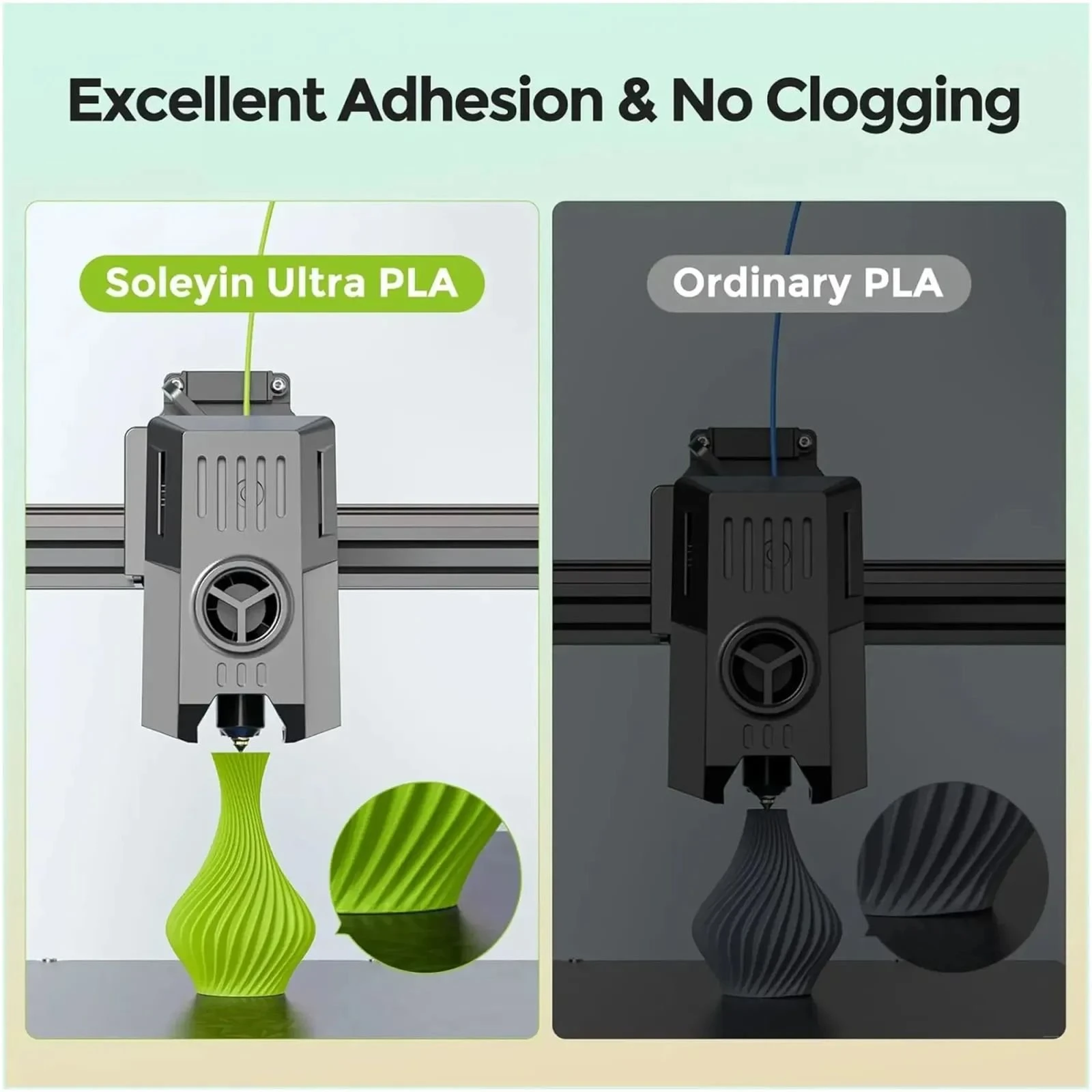 Пластик для 3D-принтера Creality Soleyin PLA ULTRA 1kg, 1.75mm, чорний (3301010500) (UA)