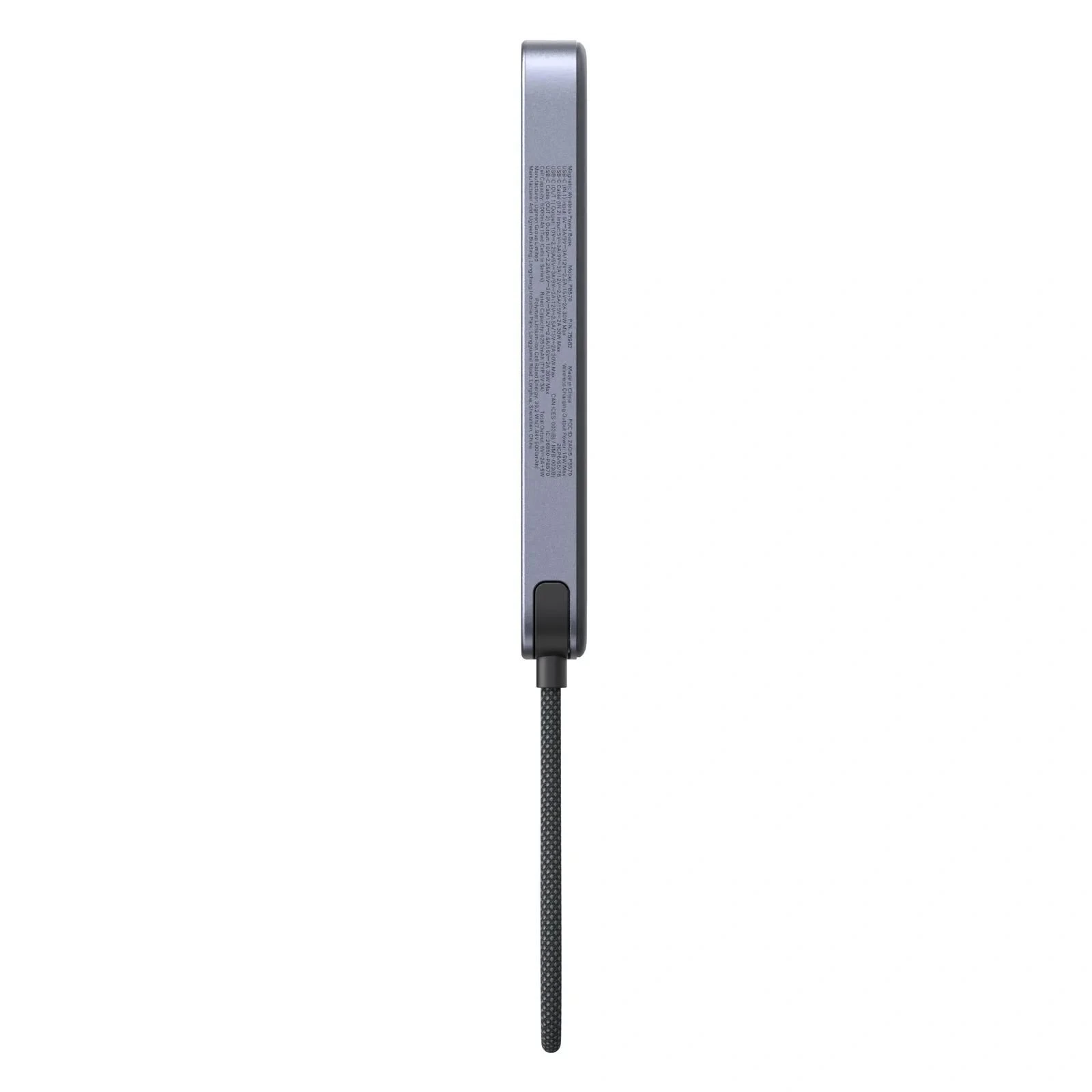Ugreen 10000mAh 30W 1xUSB-C + 15W Magnetic Wireless + cable USB-C black (75982B) (UA)