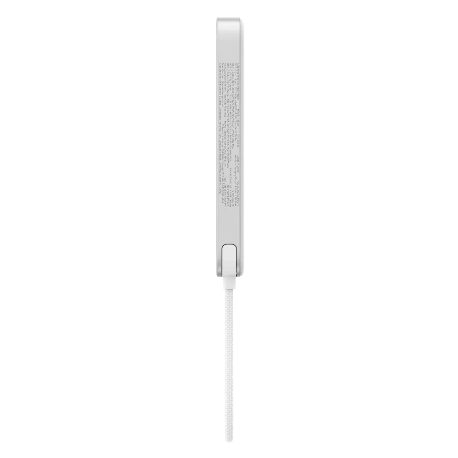 Ugreen 10000mAh 30W 1xUSB-C + 15W Magnetic Wireless + cable USB-C white (75983B) (UA)