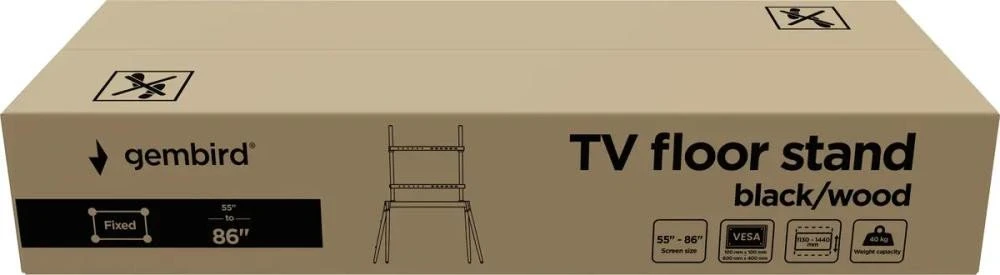Напольная стойка Gembird TVS-86F-01-BK 55