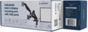 Настенное крепление Gembird MA-DA2U-01 Black (UA)
