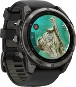 смарт-часы Garmin Fenix 8 Pro 51 mm MicroLED Carbon Gray Titanium with Black/Pebble Gray (010-03380-05) (UA)