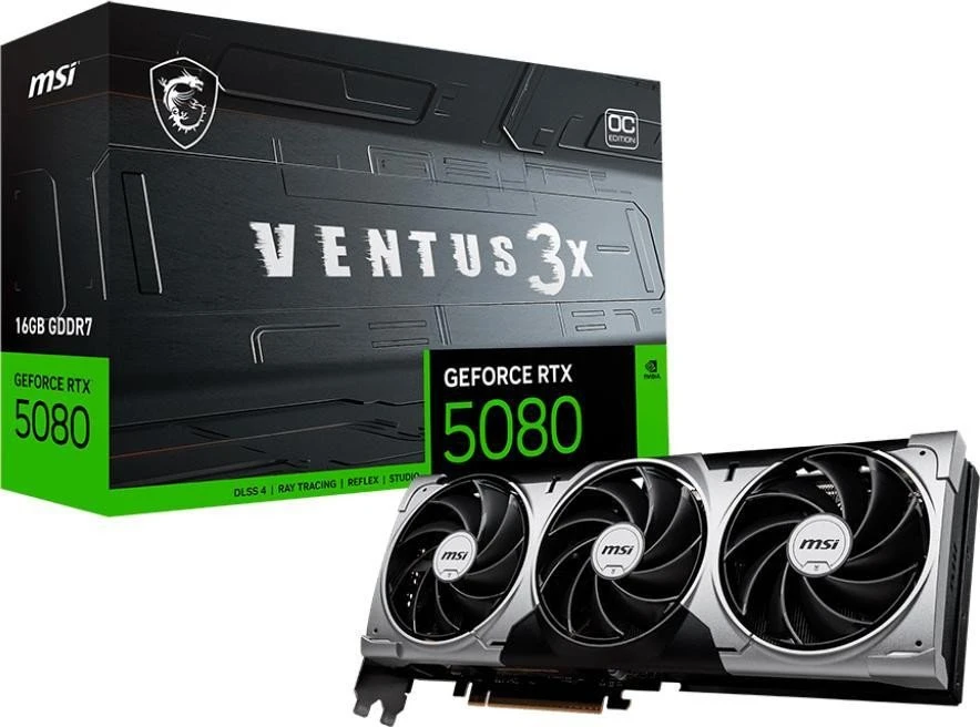 MSI GeForce RTX 5080 16G VENTUS 3X OC BLACK (UA)