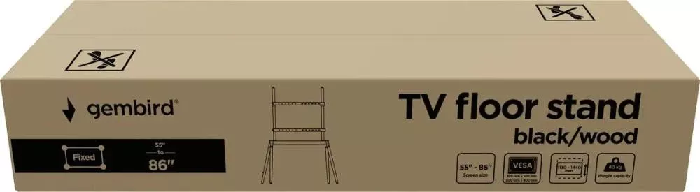 Напольна стійка Gembird TVS-86F-01-W 55