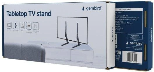 Настільна підставка Gembird TVS-D70F-01 Black (UA)