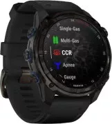 Смарт-годинник Garmin Descent Mk3i 51mm Carbon Gray DLC Titanium з чорним силіконовим ремінцем (010-02752-16) (UA)