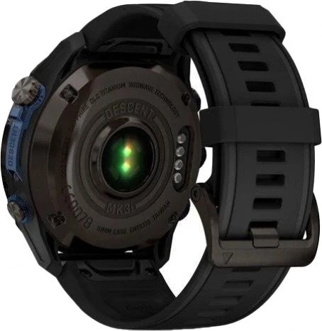 Смарт-годинник Garmin Descent Mk3i 51mm Carbon Gray DLC Titanium з чорним силіконовим ремінцем (010-02752-16) (UA)
