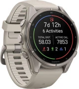 Смарт-часы Garmin Fenix 9 43mm Titanium with Fog Gray Silicone Band (010-04761-00/01)