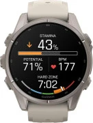 Смарт-часы Garmin Fenix 9 43mm Titanium with Fog Gray Silicone Band (010-04761-00/01)