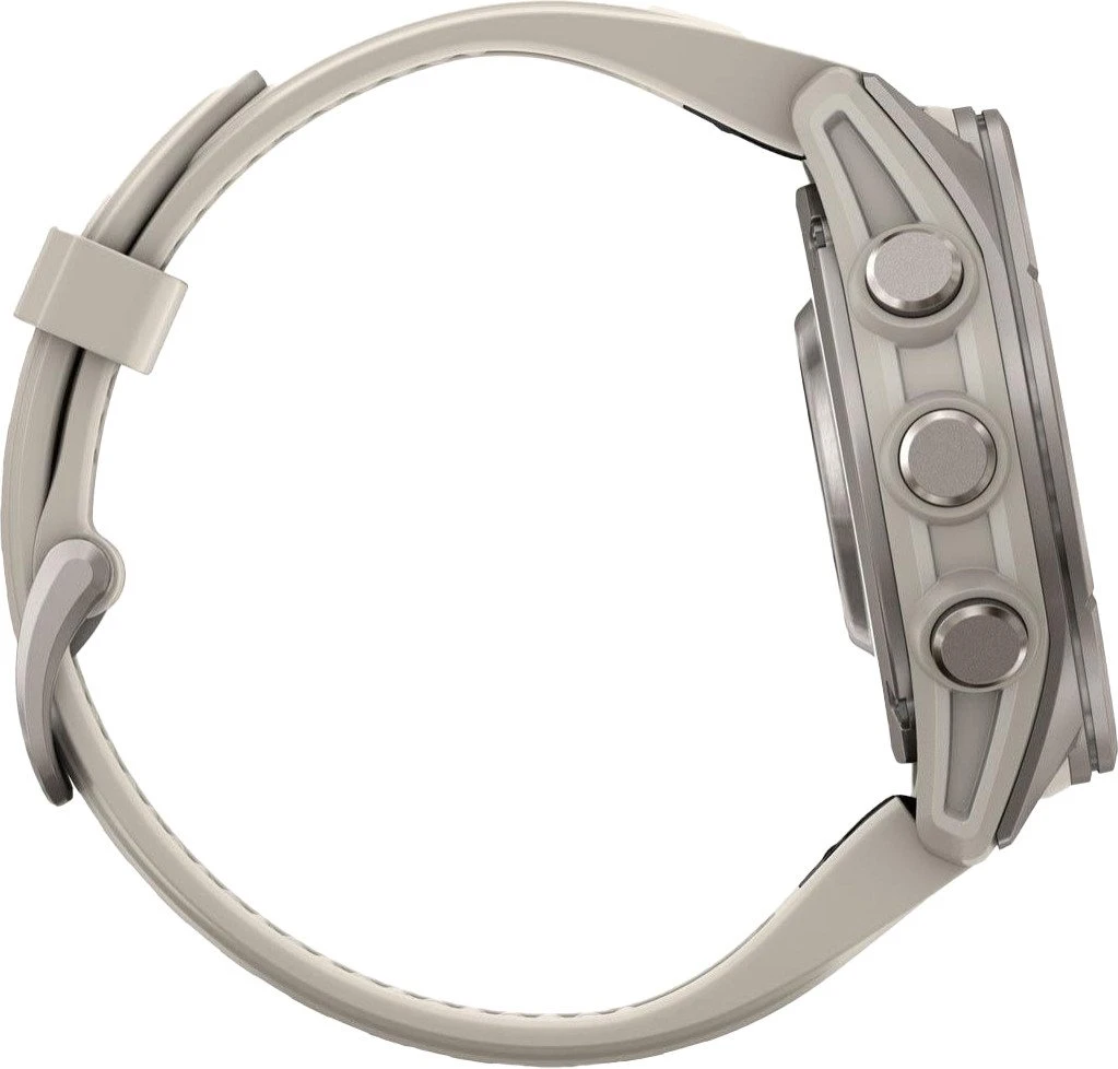 Смарт-годинники Garmin Fenix 9 43mm Titanium with Fog Gray Silicone Band (010-04761-00/01) Лінійка: Fenix 9; Тип: