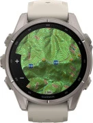 Смарт-часы Garmin Fenix 9 43mm Titanium with Fog Gray Silicone Band (010-04761-00/01)