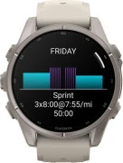 Смарт-часы Garmin Fenix 9 43mm Titanium with Fog Gray Silicone Band (010-04761-00/01)