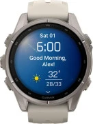 Смарт-часы Garmin Fenix 9 43mm Titanium with Fog Gray Silicone Band (010-04761-00/01)
