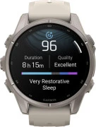 Смарт-часы Garmin Fenix 9 43mm Titanium with Fog Gray Silicone Band (010-04761-00/01)