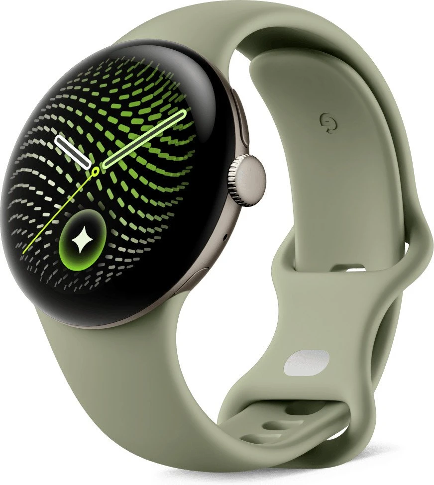 Смарт-годинники Google Pixel Watch 5 41mm Wi-Fi Satin Pyrite Aluminum case / Olive Active Band