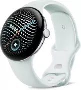Смарт-годинники Google Pixel Watch 5 45mm Wi-Fi Полірований срібний алюмінієвий корпус / Fog Active Band
