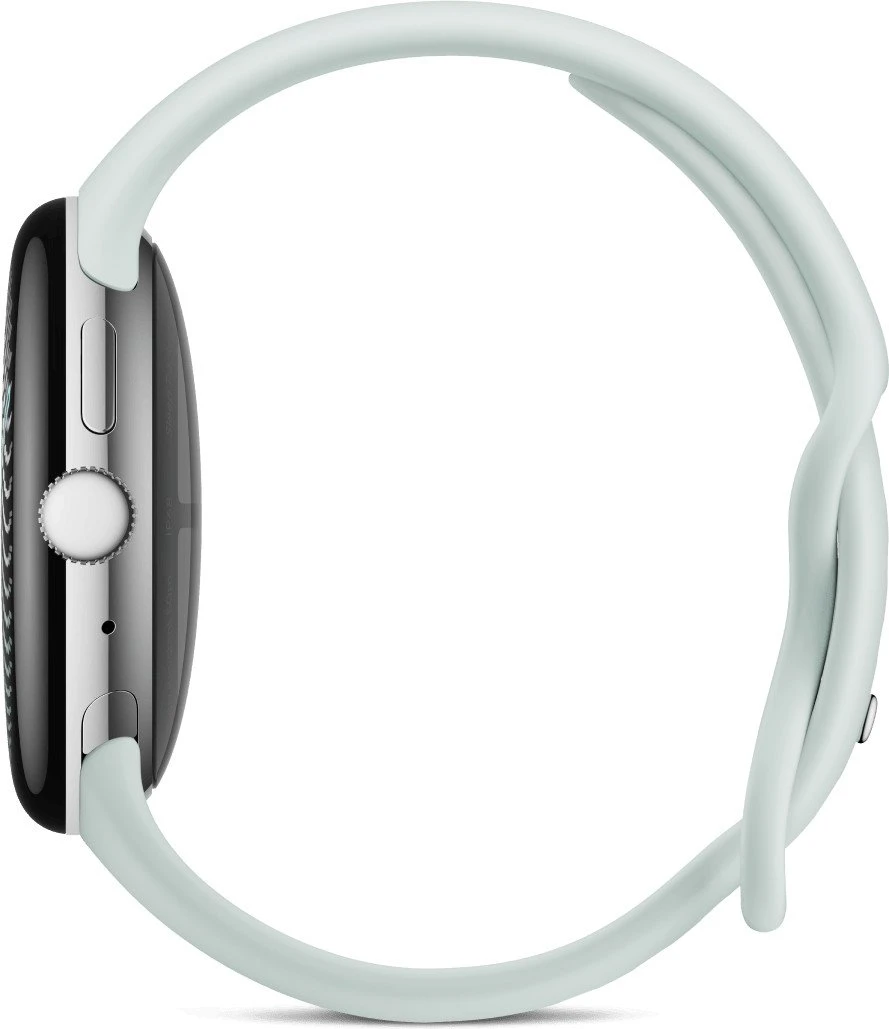 Смарт-годинники Google Pixel Watch 5 45mm Wi-Fi Полірований срібний алюмінієвий корпус / Fog Active Band