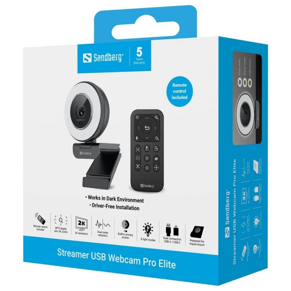 Sandberg Streamer USB Webcam Pro Elite (134-39) (UA)