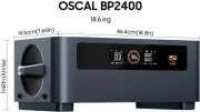 Дополнительная батарея для зарядной станции Oscal BP2400 Pro Expansion Battery (for PowerMax 2400 Pro) Gray
