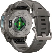 Смарт-часы Garmin Fenix 9 43mm Titanium with Pebble Gray Silicone Band (010-04761-10/11)