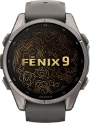 Смарт-часы Garmin Fenix 9 43mm Titanium with Pebble Gray Silicone Band (010-04761-10/11)