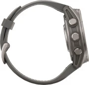 Смарт-часы Garmin Fenix 9 43mm Titanium with Pebble Gray Silicone Band (010-04761-10/11)