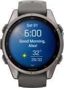 Смарт-часы Garmin Fenix 9 43mm Titanium with Pebble Gray Silicone Band (010-04761-10/11)
