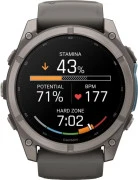 Смарт-часы Garmin Fenix 9 51mm Titanium with Pebble Gray Silicone Band (010-04763-00/01)