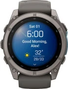 Смарт-часы Garmin Fenix 9 51mm Titanium with Pebble Gray Silicone Band (010-04763-00/01)