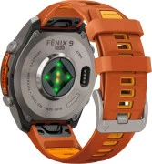 Смарт-часы Garmin Fenix 9 Pro inReach 47mm Titanium with Autumn Orange/Spark Orange Silicone Band (010-04336-00/01)