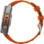 Смарт-часы Garmin Fenix 9 Pro inReach 47mm Titanium with Autumn Orange/Spark Orange Silicone Band (010-04336-00/01)