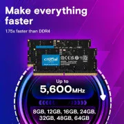 SoDIMM DDR5 64GB (2x32GB) 4800 MHz Micron (CT2K32G48C40S5)