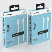 Кабель SENTEO SL-07 60W Type-C to Type-C 1.2m White