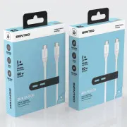 Кабель SENTEO SL-07 60W Type-C to Type-C 1.2m White
