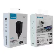 Сетевое зарядное устройство SENTEO Z-12 2USB-C PD3.0 45W Super Fast charge Black