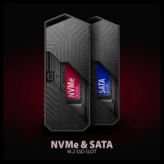 Карман внешний AXAGON USB-C 10Gbps metal box for M.2 NVMe & SATA SSD GAME (EEM2-GAM) (UA)