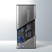 Карман внешний AXAGON USB-C 3.2 Gen 2 metal box for M.2 NVMe & SATA SSD SuperSpeed (EEM2-SG2) (UA)