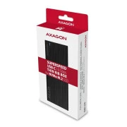 Зовнішній карман AXAGON USB-C 3.2 Gen 2 metal box для M.2 NVMe SSD THIN RIB (EEM2-GTR) (UA)