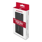 Карман внешний AXAGON USB-C 3.2 Gen 2 metal box for M.2 SATA SSD RAW (EEM2-SBC) (UA)