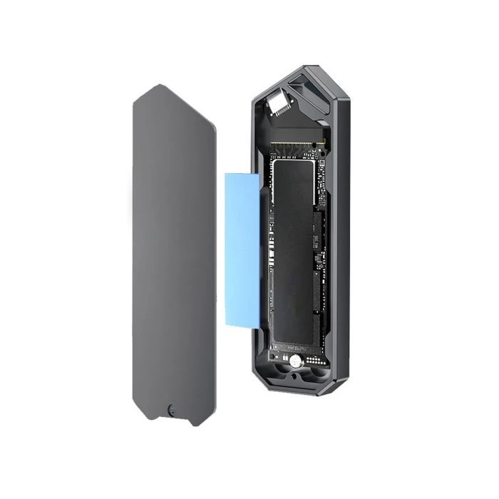Зовнішній карман Dynamode M.2 SSD NVMe/SATA combo to USB3.2 GEN2 USB-C (DM-CAD-SSD14) (UA)