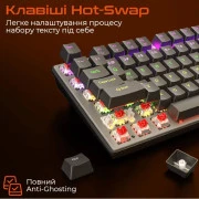 Meetion MK009 Pro Red Switch USB Type-C Black (MT-MK009Pro-W-RUA) (UA)