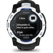 Смарт-часы Garmin Instinct 3, 50mm, Solar, Whitestone with Black Band, GPS (010-02935-03) (UA)
