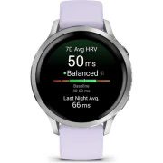 Смарт-часы Garmin Venu 4 (41mm), Gray w/ Silver + Periwinkle, GPS (010-03013-01) (UA)