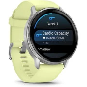Смарт-часы Garmin Venu 4 (45mm), Gray w/ Silver + Citron, GPS (010-03014-02) (UA)