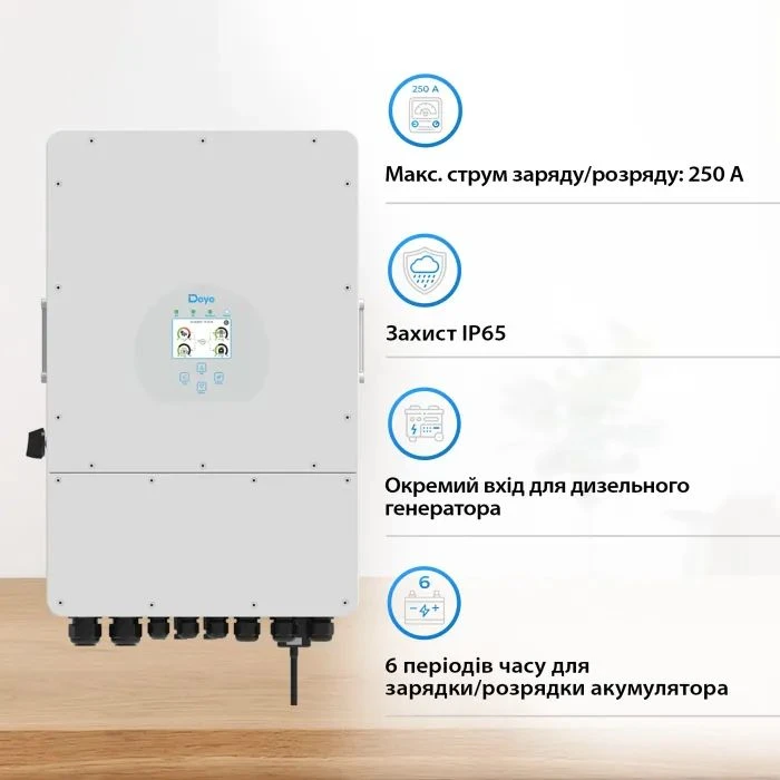 Сонячний інвертор Deye SUN-12K-SG02LP1-EU-AM3 12kW (SUN-12K-SG02LP1-EU-AM3) (UA)