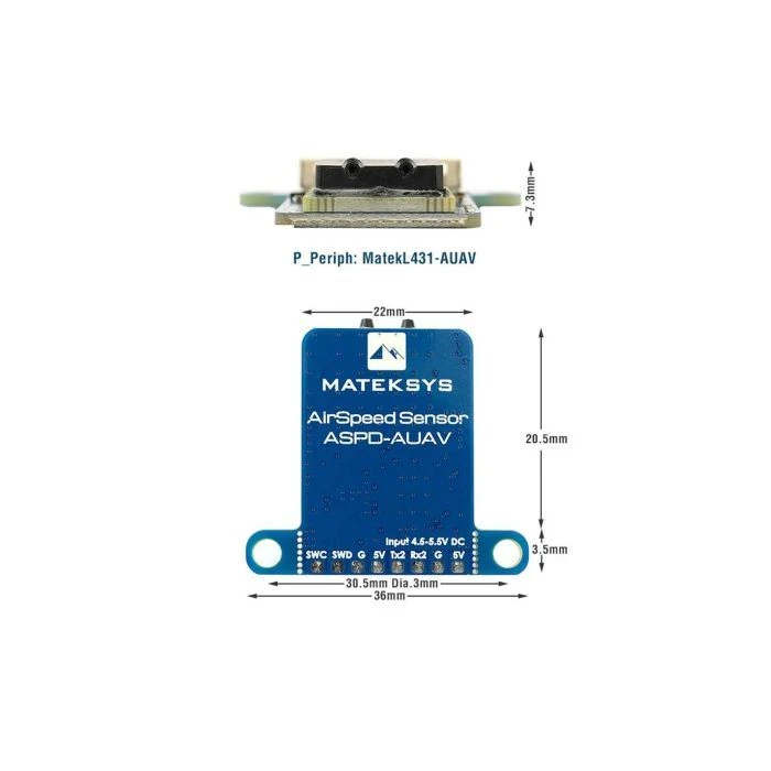 Датчик повітряної швидкості MATEK ASPD-AUAV (ASPDAUAV) (UA)