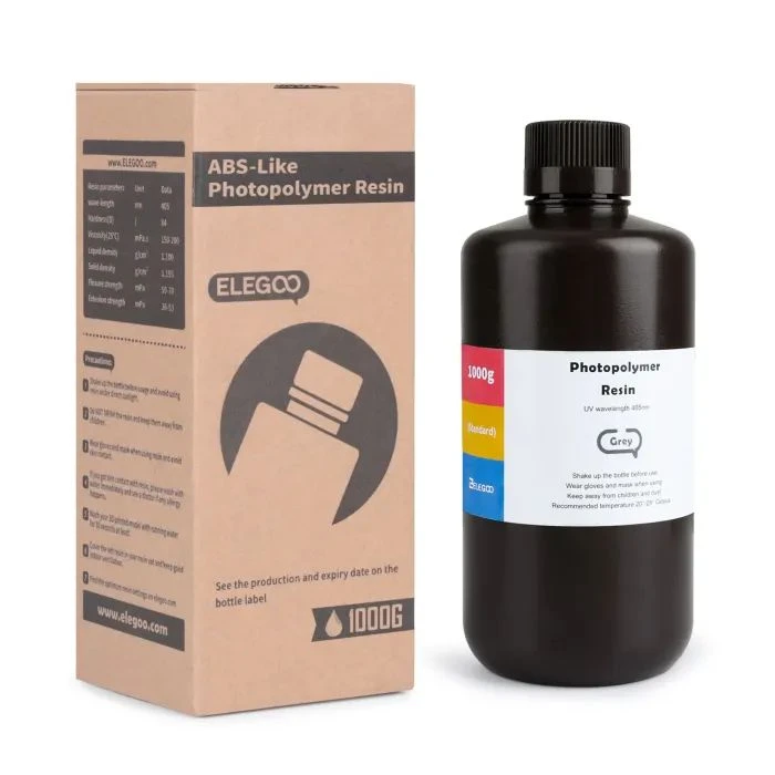 Фотополімерна смола ELEGOO Resin, ABS-like 1кг, сірий (50.103.0101) (UA)
