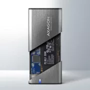Карман внешний AXAGON USB-C 3.2 Gen 2 metal box for M.2 NVMe & SATA SSD SuperSpeed (EEM2-SG2) (UA)