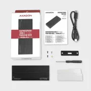 Карман внешний AXAGON USB-C 3.2 Gen 2 metal box for M.2 NVMe SSD THIN RIB (EEM2-GTR) (UA)