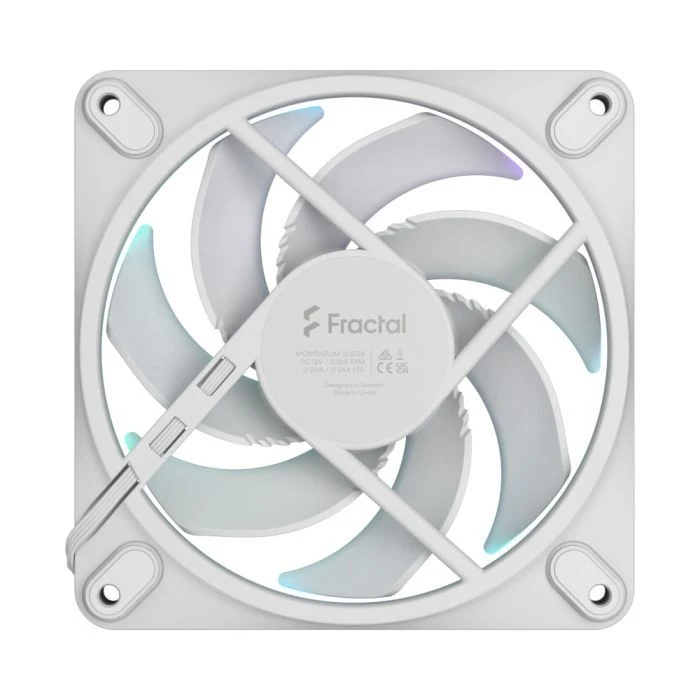 Кулер для корпусу Fractal Design Momentum 12 RGB White (FD-F-MR1-1202) (UA)